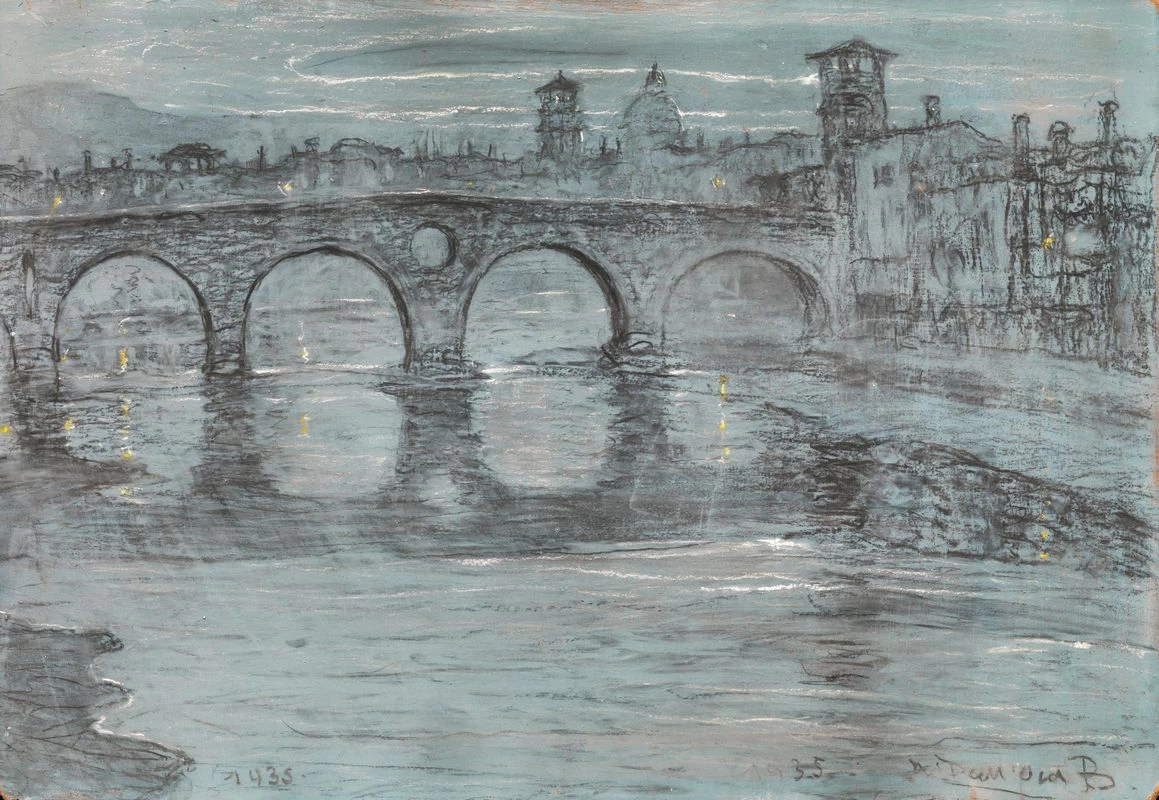 Veduta di Ponte Pietra a Verona